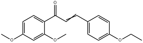 (2E)-1-(2,4-dimethoxyphenyl)-3-(4-ethoxyphenyl)prop-2-en-1-one 结构式