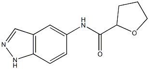 N-(1H-indazol-5-yl)oxolane-2-carboxamide 结构式