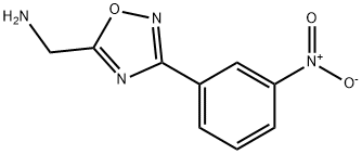 [3-(3-nitrophenyl)-1,2,4-oxadiazol-5-yl]methanamine 结构式