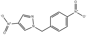 4-nitro-1-[(4-nitrophenyl)methyl]-1H-pyrazole 结构式