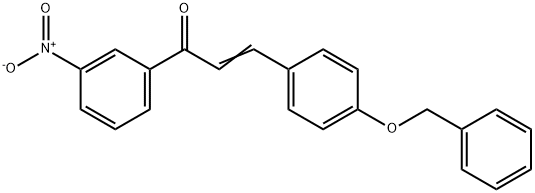 (2E)-3-[4-(benzyloxy)phenyl]-1-(3-nitrophenyl)prop-2-en-1-one 结构式