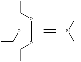 三甲基(3,3,3-三乙氧基丙-1-炔-1-基)硅烷 结构式