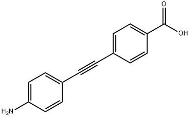 4-((4-AMINOPHENYL)ETHYNYL)BENZOIC ACID 结构式