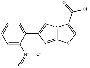 6-(2-NITROPHENYL)IMIDAZO[2,1-B]THIAZOLE-3-CARBOXYLIC ACID 结构式