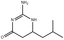 2-Amino-6-isobutyl-5,6-dihydro-3H-pyrimidin-4-one 结构式