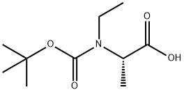 (S)-2-((叔丁氧羰基)(乙基)氨基)丙酸 结构式