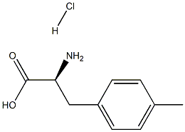 DL-4-甲基苯丙氨酸盐酸盐 结构式