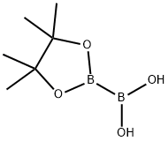 4,4,5,5-四甲基-1,3,2-二氧杂硼环戊烷-2-基硼酸 结构式