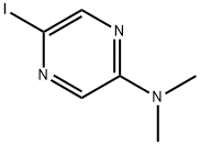 5-IODO-N,N-DIMETHYLPYRAZIN-2-AMINE 结构式