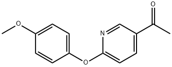 2-(4-甲氧基苯氧基)-5-乙酰基吡啶 结构式