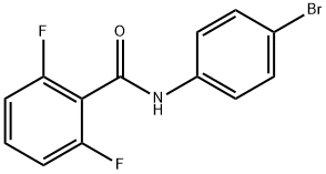 N-(4-溴苯)-2,6-二氟苯甲酰胺 结构式