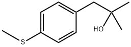 2-甲基-1-(4-(甲基硫代)苯基)丙烷-2-醇 结构式