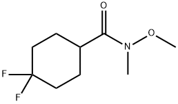 4,4-DIFLUORO-N-METHOXY-N-METHYLCYCLOHEXANECARBOXAMIDE 结构式