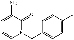3-氨基-1-[(4-甲基苯基)甲基]-1,2-二氢吡啶-2-酮 结构式