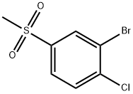 2-溴-1-氯-4-(甲磺酰基)苯 结构式