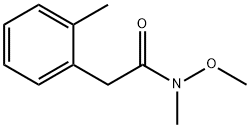 N-甲氧基-N-甲基-2-(邻甲苯基)乙酰胺 结构式
