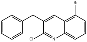 3-苄基-5-溴-2-氯喹啉 结构式