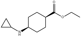 (1S,4S)-4-(环丙基氨基)环己烷-1-羧酸乙酯 结构式