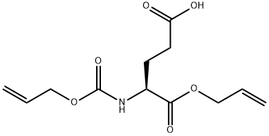 (S)-5-(allyloxy)-4-(((allyloxy)carbonyl)amino)-5-oxopentanoicacid 结构式