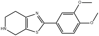 2-(3,4-Dimethoxy-phenyl)-4,5,6,7-tetrahydro-thiazolo[5,4-c]pyridine 结构式