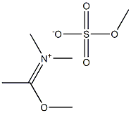 Methanaminium, N-(1-methoxyethylidene)-N-methyl-, methyl sulfate 结构式