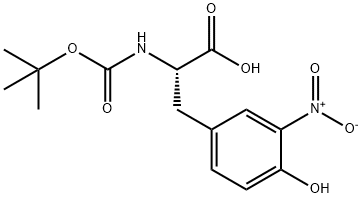 BOC-DL-3-硝基酪氨酸 结构式