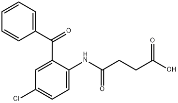 4-((2-benzoyl-4-chlorophenyl)amino)-4-oxobutanoic acid 结构式