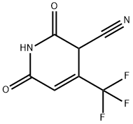 2,6-Dioxo-4-trifluoromethyl-1,2,3,6-tetrahydro-pyridine-3-carbonitrile 结构式
