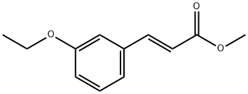 (E)-3-(3-乙氧基苯基)丙烯酸甲酯 结构式