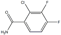 2-氯-3,4-二氟苯甲酰胺 结构式