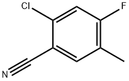 2-Chloro-4-fluoro-5-methylbenzonitrile 结构式