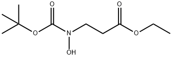 ethyl N-hydroxy-N-tert-butoxycarbonyl-3-aminopropionate 结构式