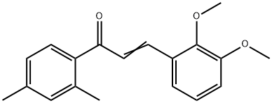 (2E)-3-(2,3-dimethoxyphenyl)-1-(2,4-dimethylphenyl)prop-2-en-1-one 结构式
