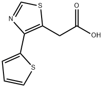 2-[4-(thiophen-2-yl)-1,3-thiazol-5-yl]acetic acid 结构式