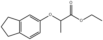 2 - ((2,3-二氢-1H-茚-5-基) 氧基) 丙酸乙酯 结构式