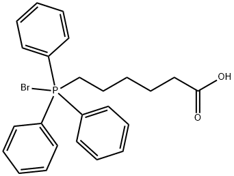 6-(溴三苯基正膦基)己酸 结构式