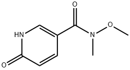 N-methoxy-N-methyl-6-oxo-1,6-dihydropyridine-3-carboxamide 结构式