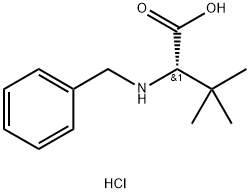 N-苄基-DL-叔亮氨酸盐酸盐 结构式