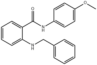 2-(BENZYLAMINO)-N-(4-METHOXYPHENYL)BENZAMIDE 结构式