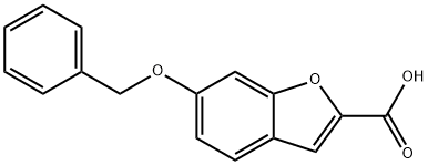 6-Benzyloxy-benzofuran-2-carboxylic acid 结构式