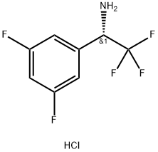 (1S)-1-(3,5-DIFLUOROPHENYL)-2,2,2-TRIFLUOROETHYLAMINE HYDROCHLORIDE 结构式