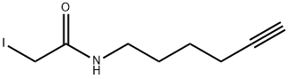 N-己-5-炔基-2-碘乙酰胺 结构式
