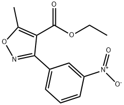 5-methyl-3-(3-nitro-phenyl)-isoxazole-4-carboxylic acid ethyl ester 结构式
