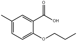 5-甲基-2-丙氧基苯甲酸 结构式