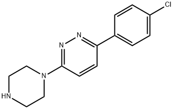 3-(4-chlorophenyl)-6-(piperazin-1-yl)pyridazine 结构式