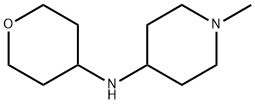 1-甲基-N-(四氢-2H-吡喃-4-基)哌啶-4-胺 结构式