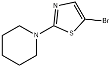 5-bromo-2-piperidin-1-yl-1,3-thiazole 结构式