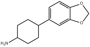 4-(苯并[D][1,3]二氧杂环戊烯-5-基)环己烷-1-胺 结构式