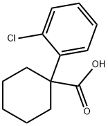 1-(2-chlorophenyl)cyclohexane-1-carboxylic acid 结构式