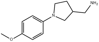 (1-(4-甲氧基苯基)吡咯烷-3-基)甲胺 结构式
